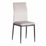 Стул CAPRI (mod. 39) металл, вельвет, 49.5 х 41 х 93,5 см, Light grey (светло-серый) HLR14 / черный (Комплект из 4 шт.) Light grey (светло-серый) HLR14 / черный металл, вельвет