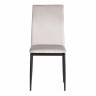 Стул CAPRI (mod. 39) металл, вельвет, 49.5 х 41 х 93,5 см, Light grey (светло-серый) HLR14 / черный (Комплект из 4 шт.) Light grey (светло-серый) HLR14 / черный металл, вельвет
