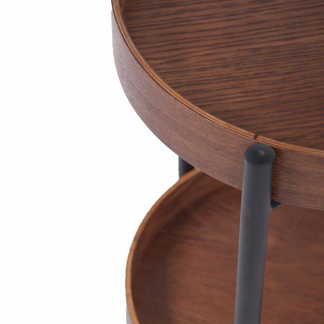 Стол журнальный Тобол 1 орех американский (с колесами)