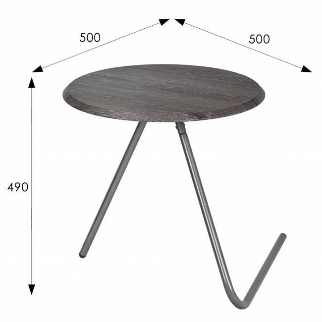 Стол журнальный Дуэт 7 дуб шоле графит/металлик Стол журнальный Дуэт 7 дуб шоле графит/металлик