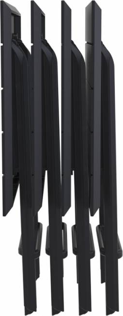 Стол пластиковый складной Helen Folding Table 60 черный 600х600х740 мм