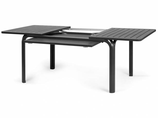 Стол пластиковый раздвижной Alloro 140 Extensible антрацит 1400-2100х1000х730 мм Стол пластиковый раздвижной Alloro 140 Extensible антрацит 1400-2100х1000х730 мм