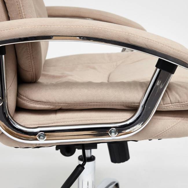 Кресло SOFTY LUX флок , бежевый, 7 бежевый флок Кресло SOFTY LUX флок , бежевый, 7 бежевый флок